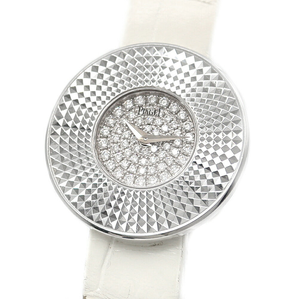 Battery replaced PIAGET Piaget Limelight P10018 Genuine Diamond K18WG White Gold Genuine Belt Genuine Buckle Ladies Quartz [6 Month Warranty] [Watch] [Used]
