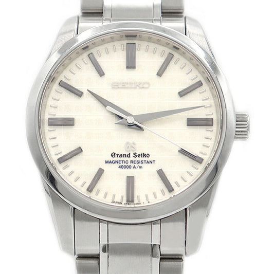 Battery replaced SEIKO GS Grand Seiko Reinforced anti-magnetic model Master Shop Limited 9F61-0AA0 100m Waterproof Ivory SS Stainless Steel Men's Quartz [6 Month Warranty] [Watch] [Used]
