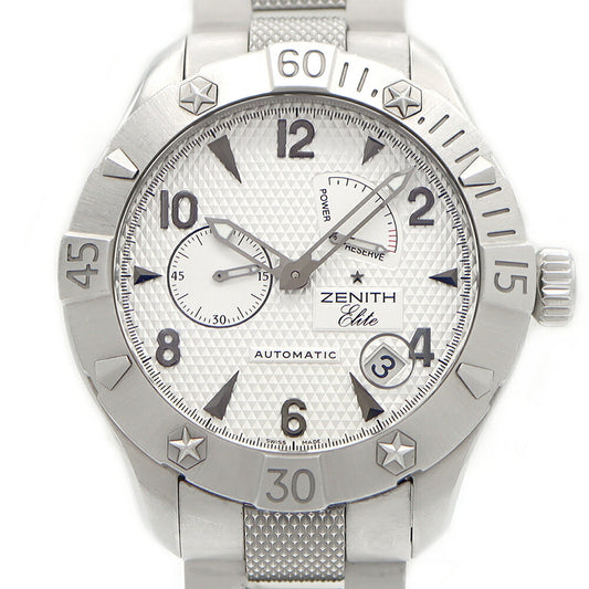 Internally inspected ZENITH Defy Classic Power Reserve Elite 03.0516.685 Date Small Second 300m Water Resistant Silver SS Stainless Steel Men's Automatic Winding [6 Month Warranty] [Watch] [Used]