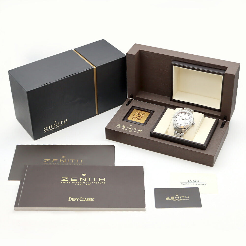 Internally inspected ZENITH Defy Classic Power Reserve Elite 03.0516.685 Date Small Second 300m Water Resistant Silver SS Stainless Steel Men's Automatic Winding [6 Month Warranty] [Watch] [Used]