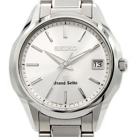 Battery replaced SEIKO GS Grand Seiko 9F82-0AD0 100m Water Resistant Date Silver SS Stainless Steel Men's Quartz [6 Month Warranty] [Watch] [Used]