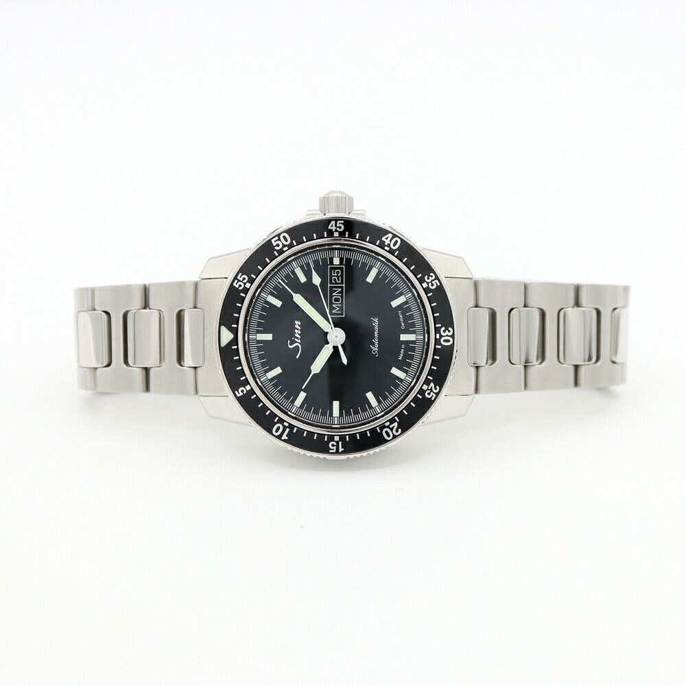SINN Pilot Watch 104.ST.SA Day Date 200m Water Resistant Back Sketch Black SS Stainless Steel Men's Automatic Winding [6 Month Warranty] [Watch] [Used]