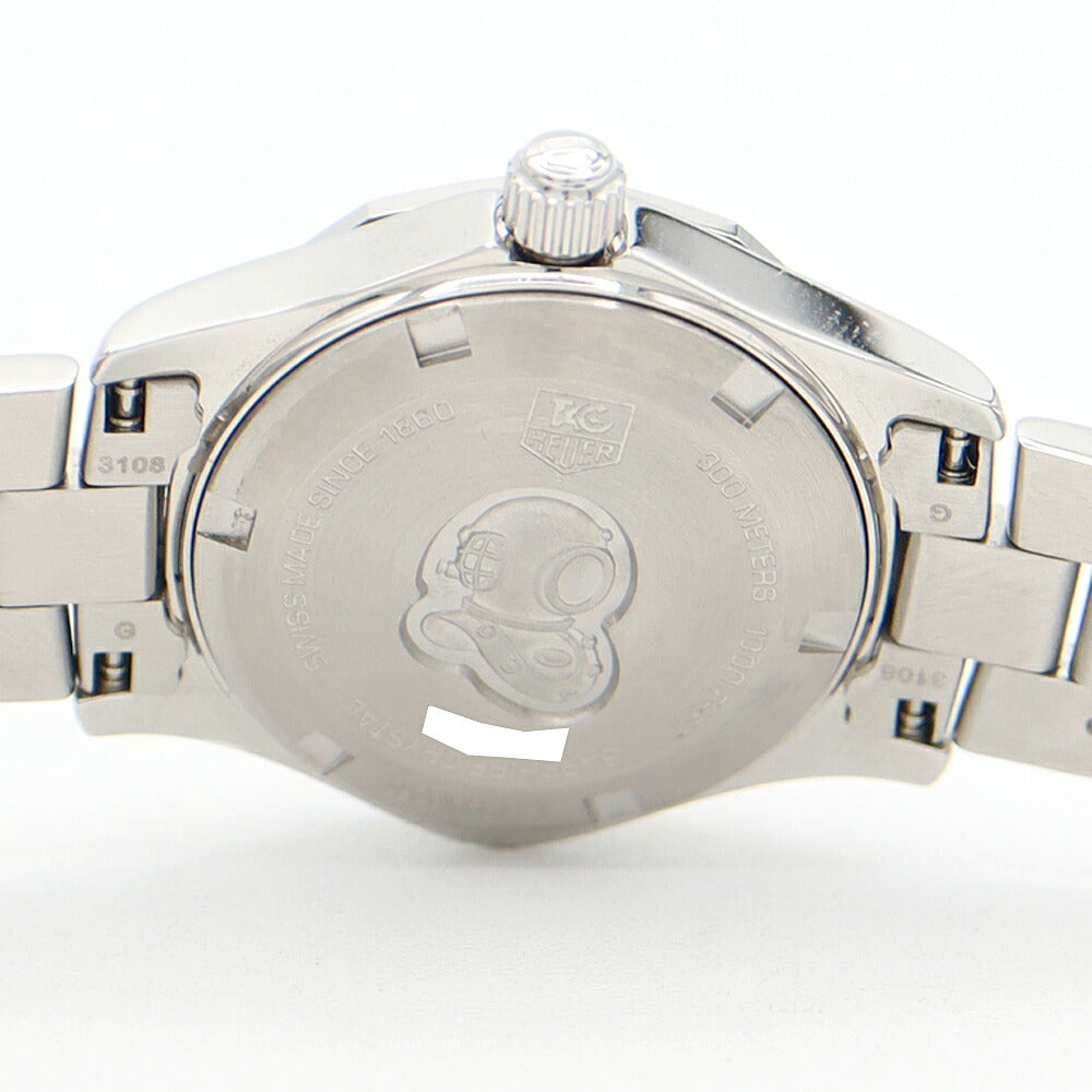 Battery replaced TAG Heuer Aquaracer WAF1417 300m waterproof date blue blue shell SS stainless steel ladies quartz [6 months warranty] [watch] [used]