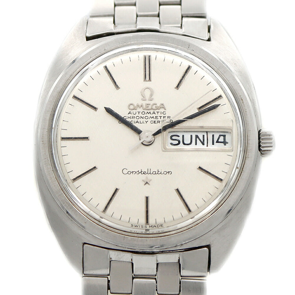 OMEGA Constellation C Line 168.019 Cal.751 24 Jewels Day Date Silver SS Stainless Steel Men's Automatic Winding Antique Vintage [Watch] [Used]