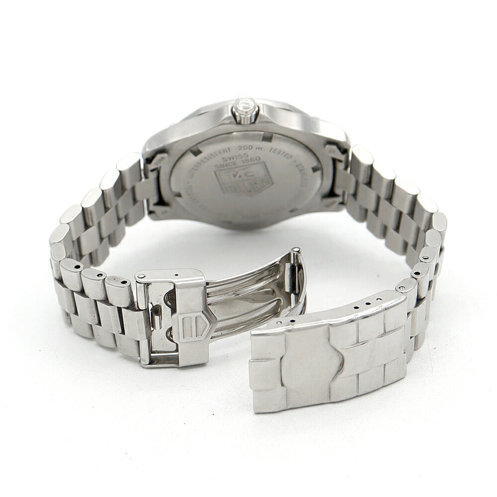 電池交換済 TAG Heuer タグホイヤー プロフェッショナル WK1110 デイト 200ｍ防水 黒 ブラック SS ステンレス メンズ クォーツ【6ヶ月保証】【腕時計】【中古】