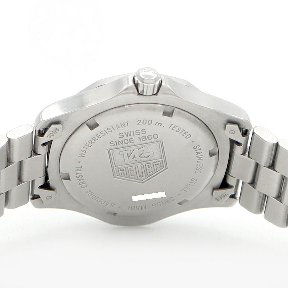 電池交換済 TAG Heuer タグホイヤー プロフェッショナル WK1110 デイト 200ｍ防水 黒 ブラック SS ステンレス メンズ クォーツ【6ヶ月保証】【腕時計】【中古】