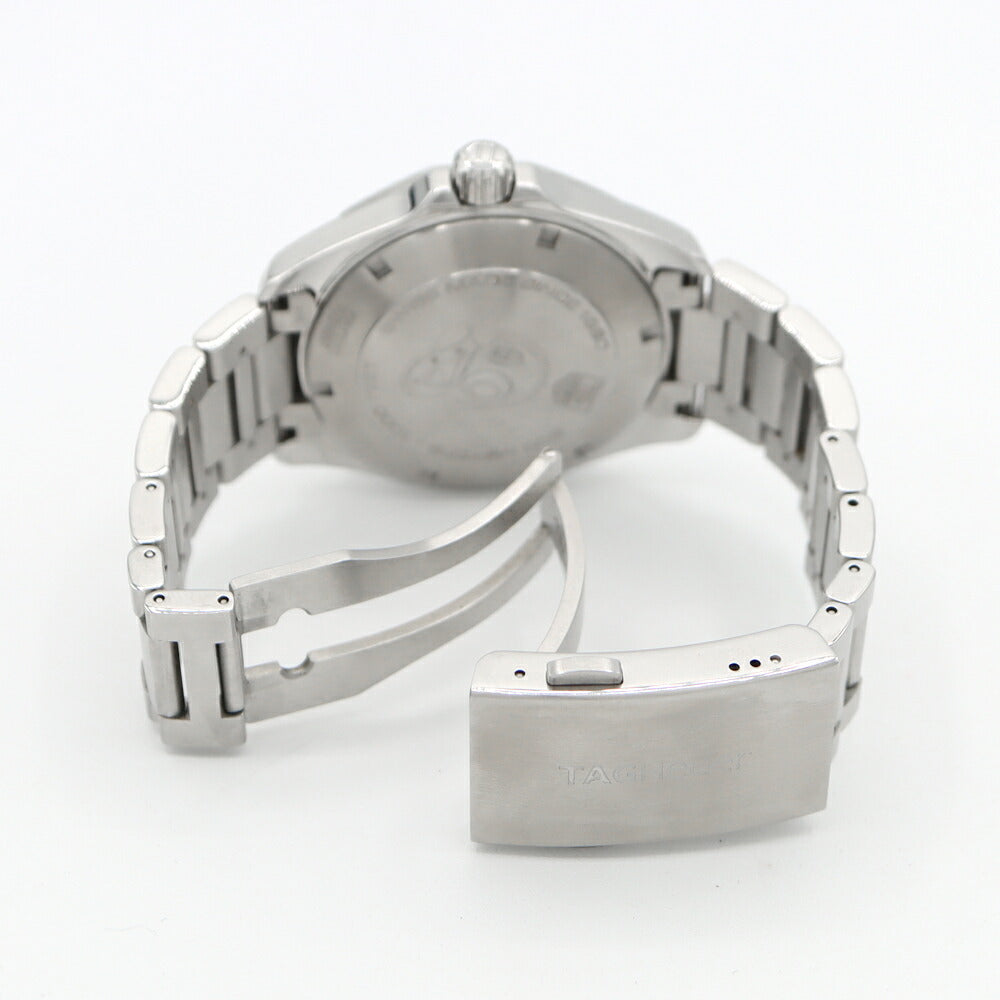 電池交換済 TAG Heuer タグホイヤー アクアレーサー WAY1111 デイト 300m防水 シルバー SS ステンレス メンズ クォーツ【6ヶ月保証】【腕時計】【中古】