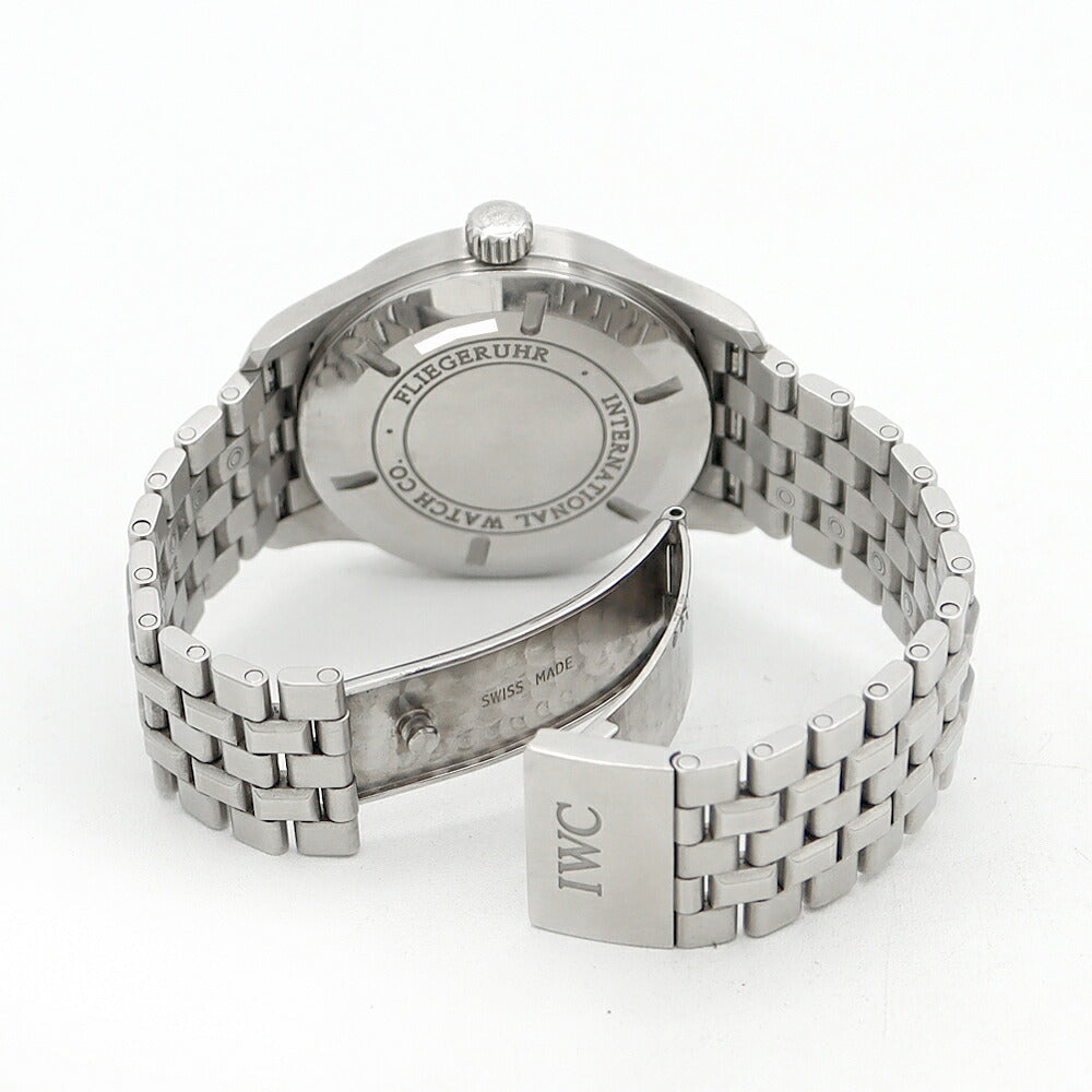IWC インターナショナルウォッチカンパニー  スピットファイア マークXVI IW325505 デイト 60m防水 シルバー SS ステンレス メンズ 自動巻き マーク16【6ヶ月保証】【腕時計】【中古】