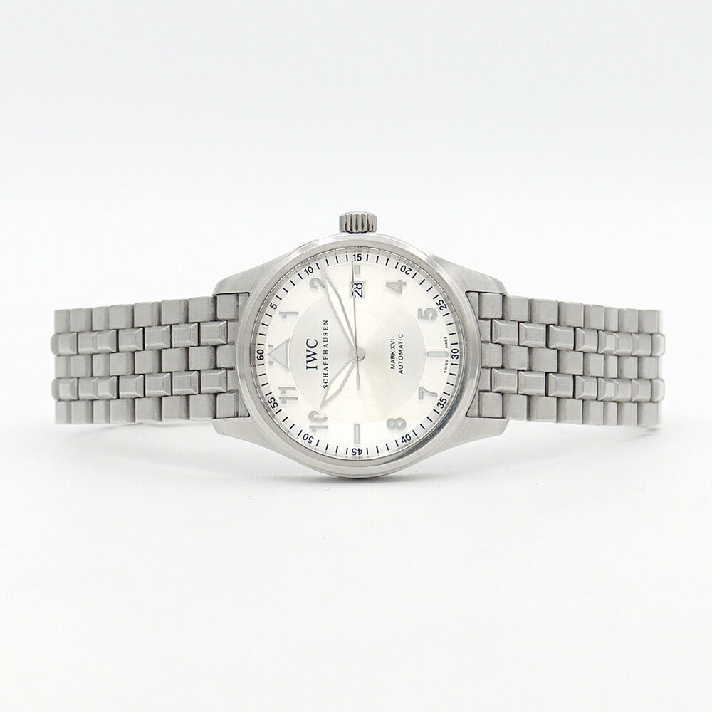 IWC インターナショナルウォッチカンパニー  スピットファイア マークXVI IW325505 デイト 60m防水 シルバー SS ステンレス メンズ 自動巻き マーク16【6ヶ月保証】【腕時計】【中古】