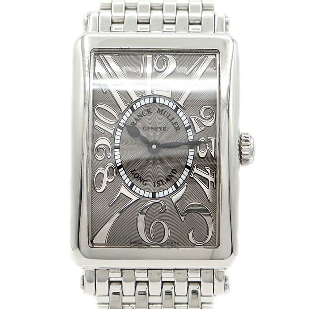 Battery replaced FRANCK MULLER Long Island Relief 952 QZ Gray SS Stainless Steel Men Women Boys Quartz [6 Month Warranty] [Used] [Watch]