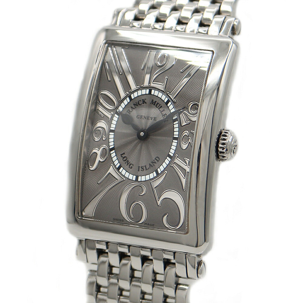 Battery replaced FRANCK MULLER Long Island Relief 952 QZ Gray SS Stainless Steel Men Women Boys Quartz [6 Month Warranty] [Used] [Watch]