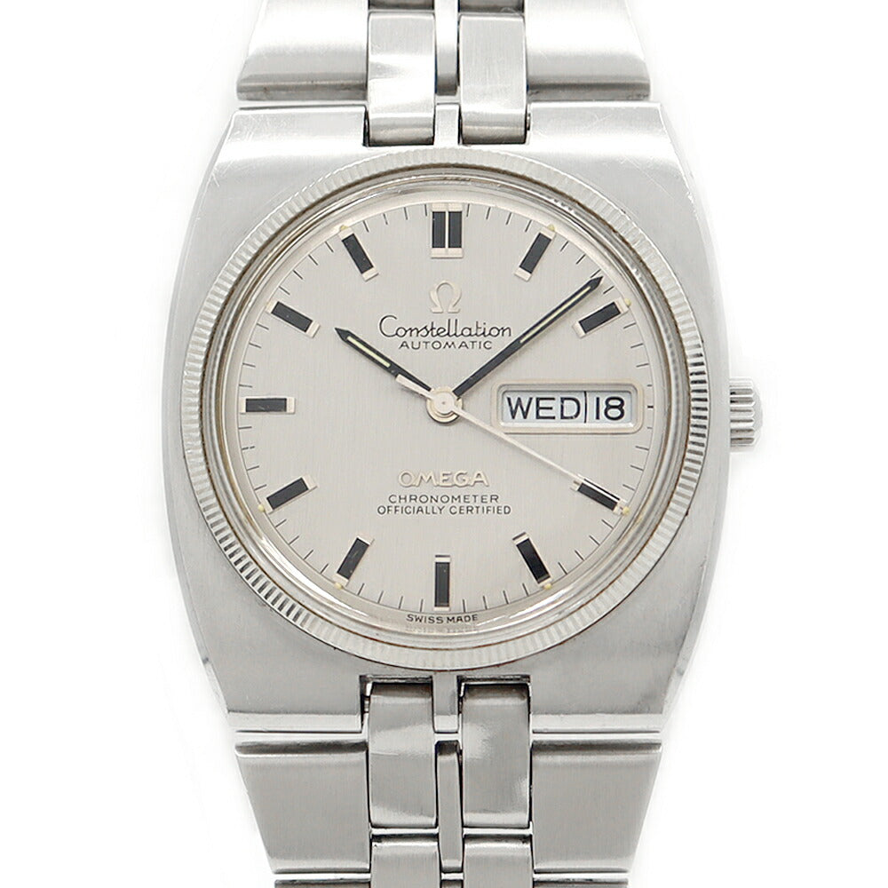 OMEGA Constellation Integrated WG Bezel 168.045 Cal.751 24 Jewels Day Date Silver SS Stainless Steel Men's Automatic Winding Antique Vintage [Watch] [Used]