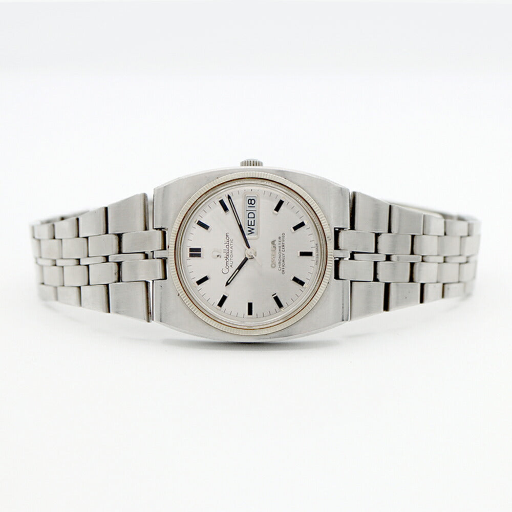 OMEGA Constellation Integrated WG Bezel 168.045 Cal.751 24 Jewels Day Date Silver SS Stainless Steel Men's Automatic Winding Antique Vintage [Watch] [Used]