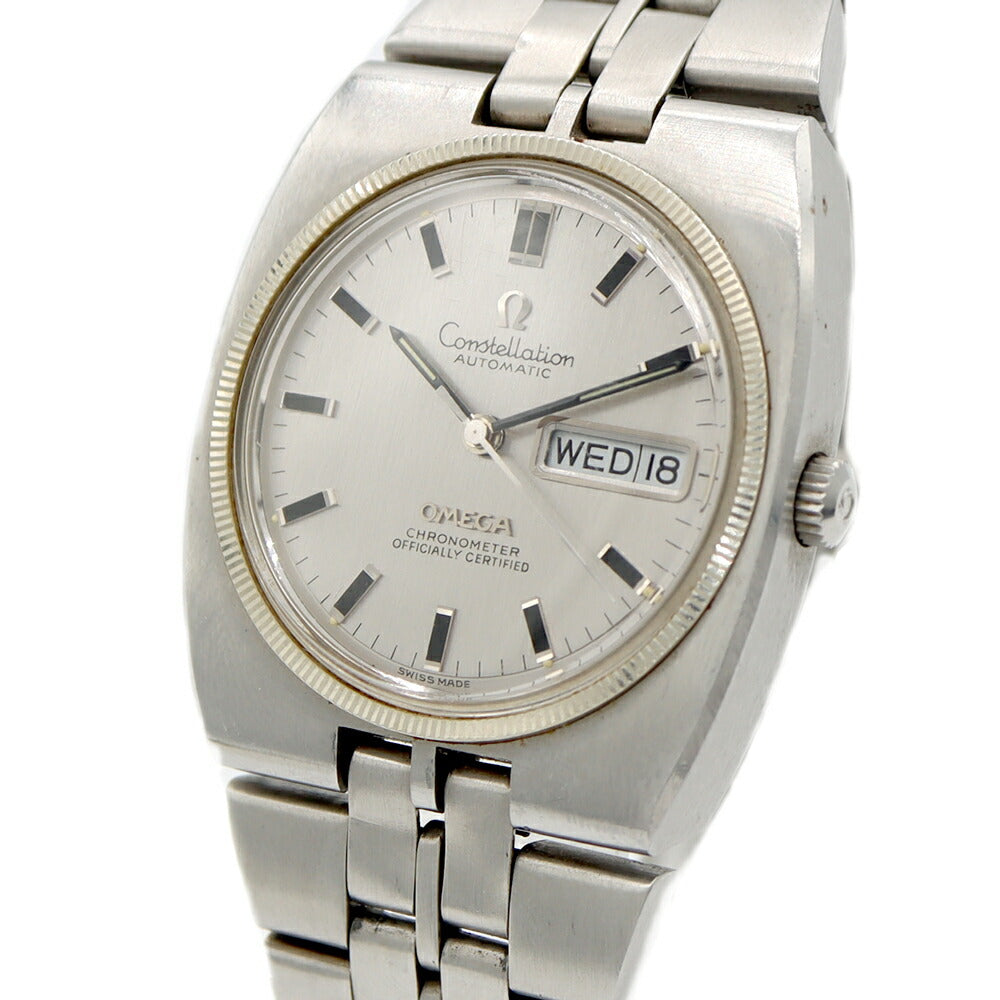 OMEGA Constellation Integrated WG Bezel 168.045 Cal.751 24 Jewels Day Date Silver SS Stainless Steel Men's Automatic Winding Antique Vintage [Watch] [Used]