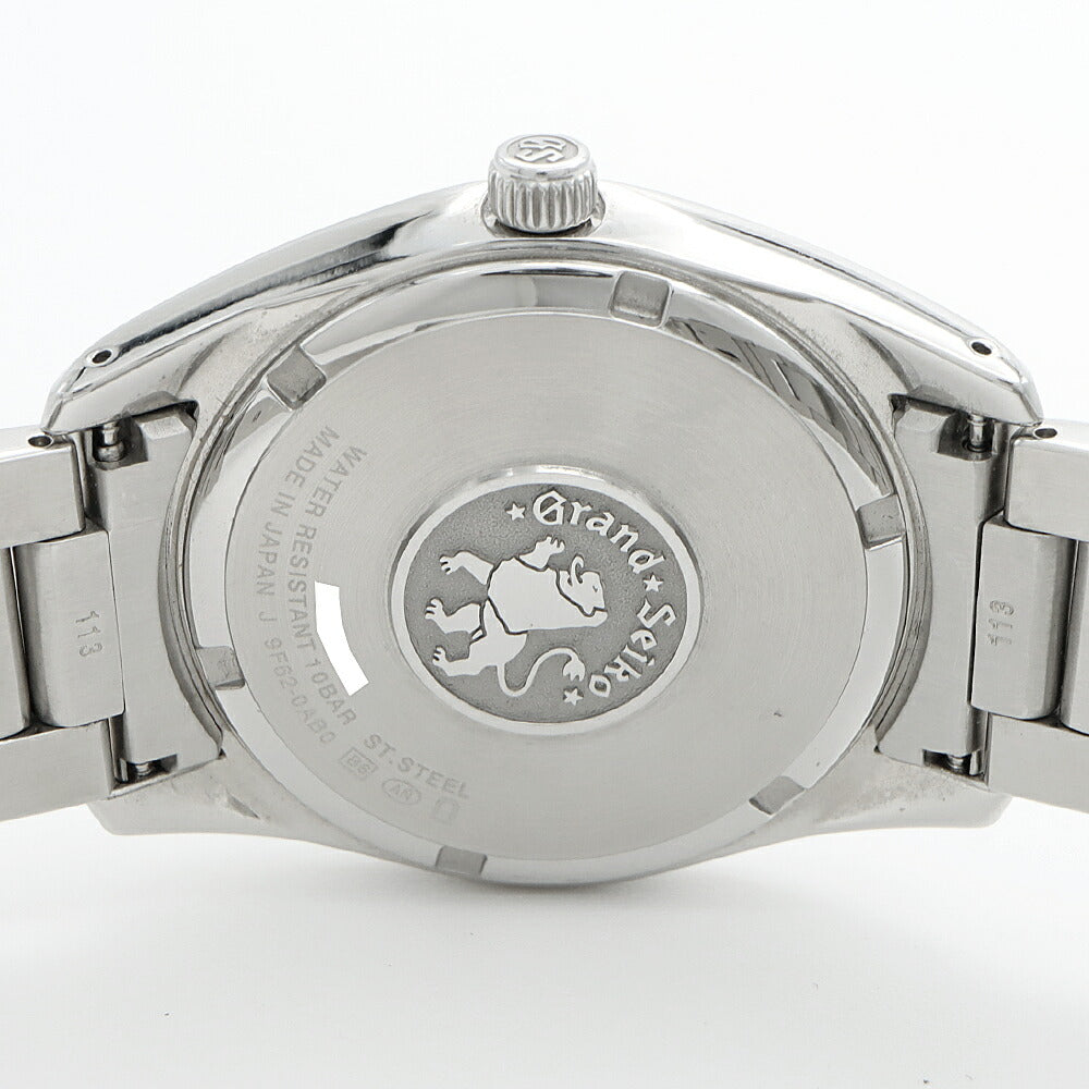電池交換済 SEIKO セイコー GS グランドセイコー ヘリテージコレクション 9F62-0AB0 デイト 100m防水 黒 ブラック SS ステンレス メンズ クォーツ【6ヶ月保証】【腕時計】【中古】