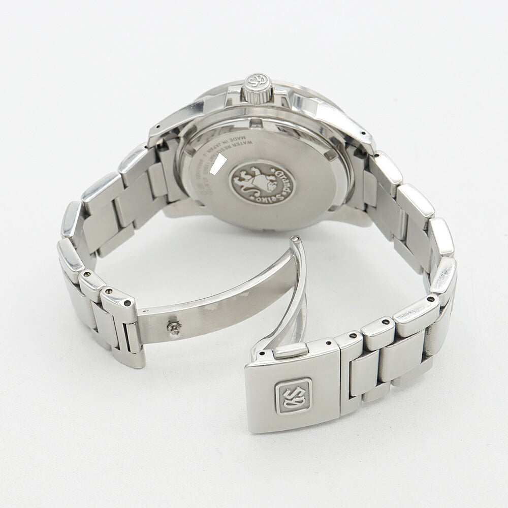 SEIKO セイコー グランドセイコー GS スプリングドライブ GMT 9R66-0AE0 SBGE013 パワーリザーブ デイト 黒 ブラック SS ステンレス メンズ 自動巻き【6ヶ月保証】【腕時計】【中古】