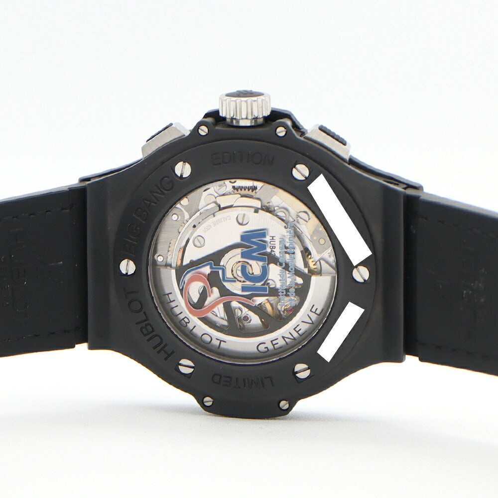 Internally inspected HUBLOT Aerovan Drive Chronograph Limited to 250 pieces worldwide 310G.CI.1170.GR.ACF09 Back Skelton Black Black Skeleton CE Ceramic Ti Titanium Men's Automatic Winding [6 Month Warranty] [Watch] [Used]