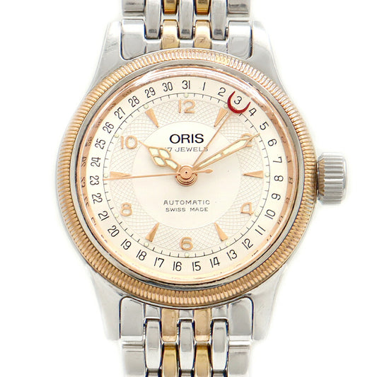 ORIS Big Crown Pointer Date 7400C Back Skelton Silver SS Stainless Steel YGP Yellow Gold Men Boys Women Automatic Winding [6 Month Warranty] [Watch] [Used]