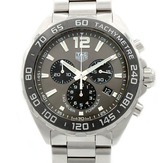 Battery replaced TAG Heuer Formula 1 Chronograph CAZ1011 BA0842 200m Water Resistant Date Gray SS Stainless Steel CE Ceramic Men's Quartz Formula 1 [6 Month Warranty] [Watch] [Used]