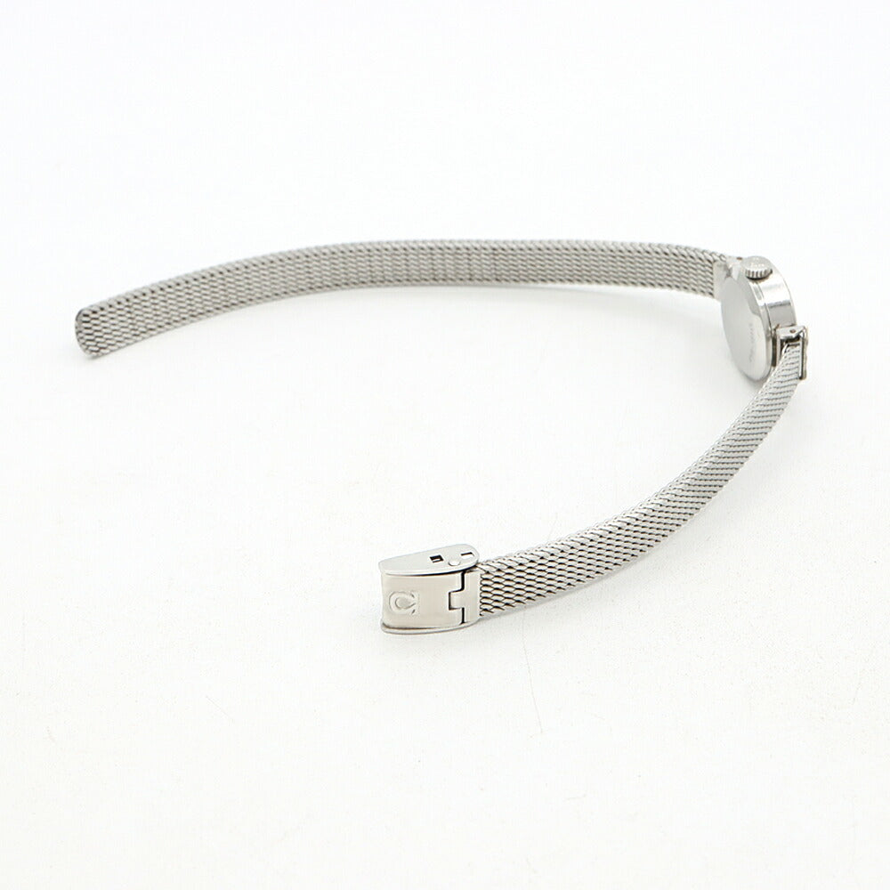 OMEGA オメガ DeVille デビル カットガラス 511.286 Cal.485 17石 シルバー SS ステンレス レディース 手巻き デヴィル アンティーク ヴィンテージ【腕時計】【中古】