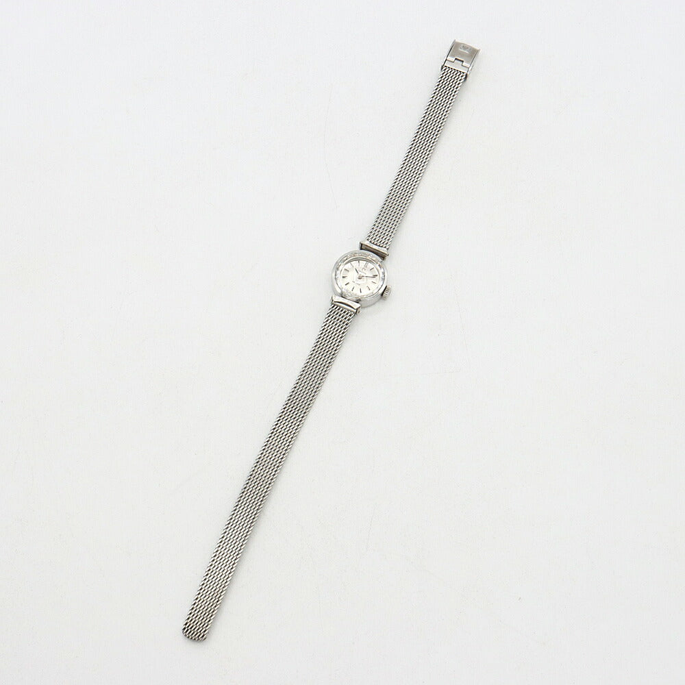 OMEGA オメガ DeVille デビル カットガラス 511.286 Cal.485 17石 シルバー SS ステンレス レディース 手巻き デヴィル アンティーク ヴィンテージ【腕時計】【中古】