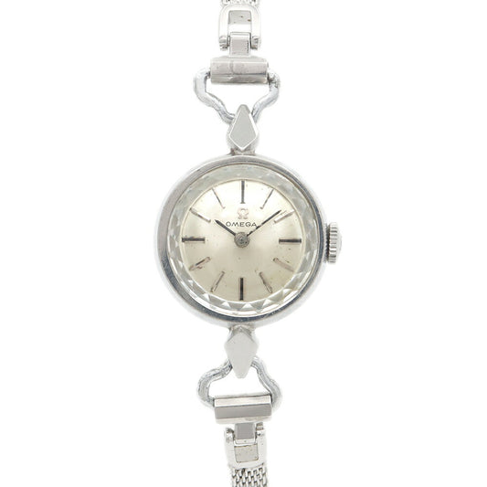 OMEGA オメガ Cal.483 511.107 17石 カットガラス シルバー SS ステンレス レディース 手巻き アンティーク ヴィンテージ【腕時計】【中古】
