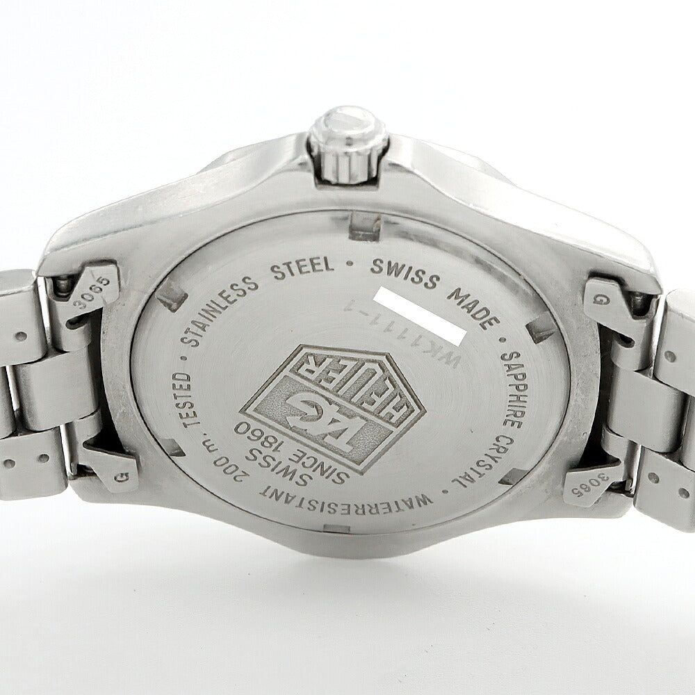 電池交換済 TAG Heuer タグホイヤー 2000シリーズ プロフェッショナル WK1111 デイト 200ｍ防水 白 ホワイト SS ステンレス メンズ クォーツ【6ヶ月保証】【腕時計】【中古】