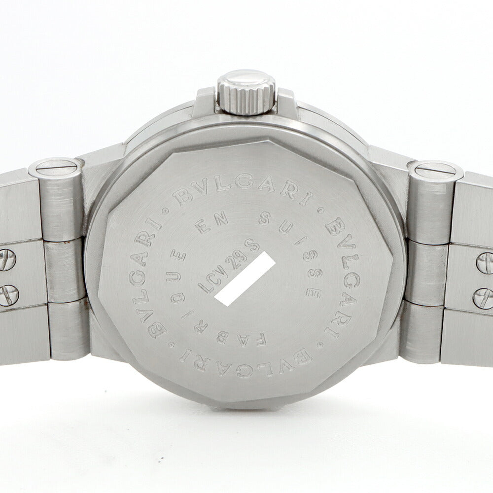 BVLGARI Bvlgari Diagono Sport LCV29S Date Black SS Stainless Steel Ladies Automatic Winding [6 Month Warranty] [Watch] [Used]