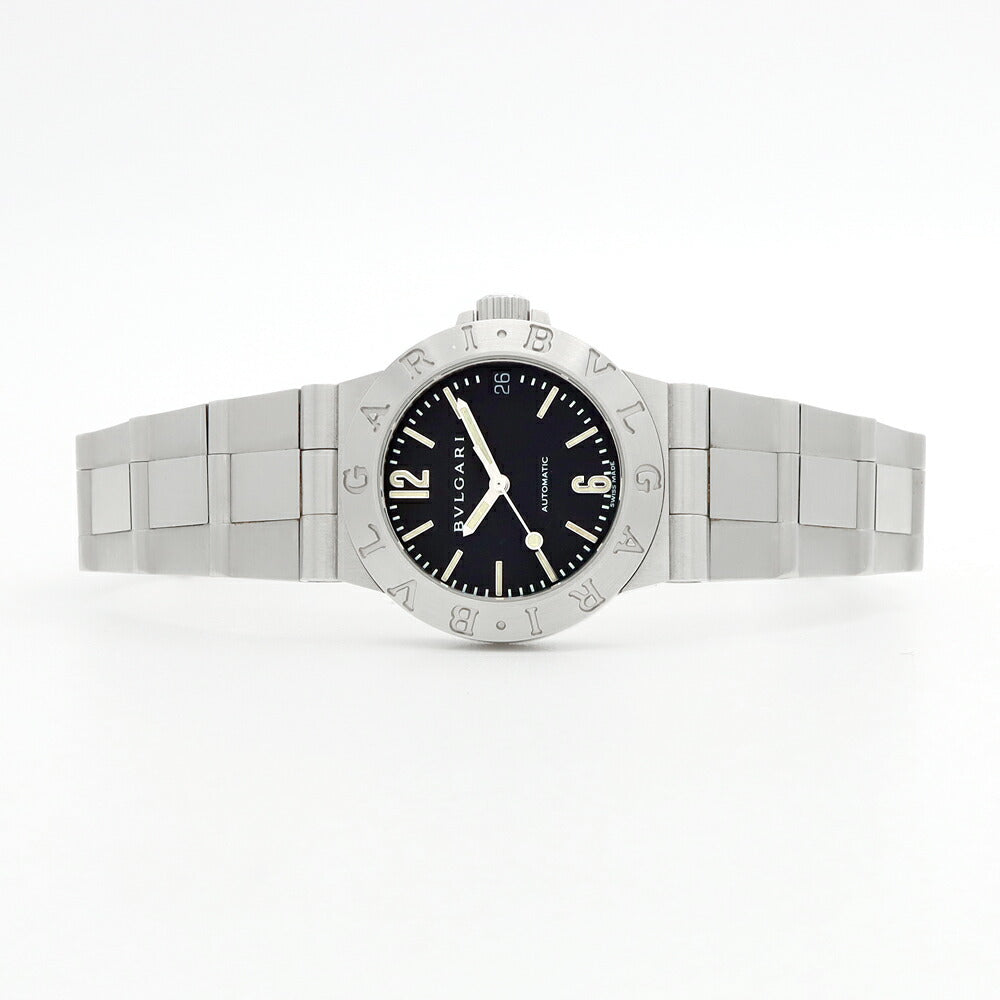 BVLGARI Bvlgari Diagono Sport LCV29S Date Black SS Stainless Steel Ladies Automatic Winding [6 Month Warranty] [Watch] [Used]