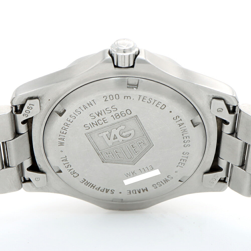 電池交換済 TAG Heuer タグホイヤー 2000シリーズ プロフェッショナル マイルドセブン WK1113 デイト 200m防水 青 ブルー SS ステンレス メンズ クォーツ【6ヶ月保証】【腕時計】【中古】