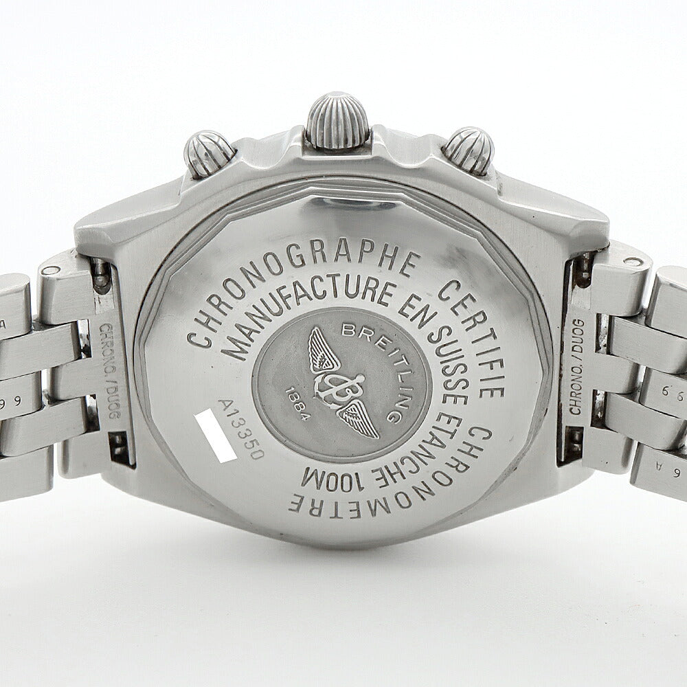 内部点検済 BREITLING ブライトリング クロノマット ブラックバード A13350 デイト クロノグラフ 100m防水 黒 ブラック SS ステンレス メンズ 自動巻き【6ヶ月保証】【腕時計】【中古】