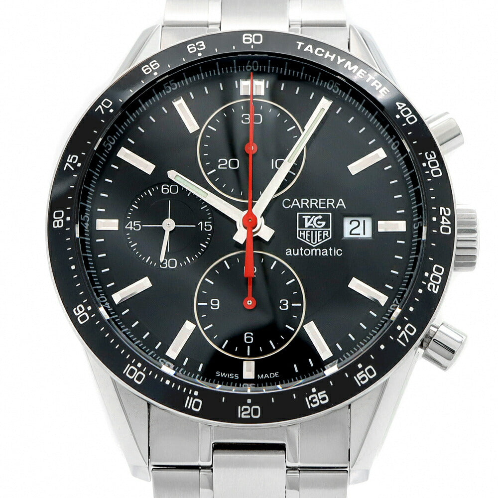 TAG Heuer TAG Heuer Carrera Tachymeter Chronograph Racing CV2014 BA0786 50m Water Resistant Date Small Second Back Skew Black SS Stainless Steel Men's Automatic Winding [6 Month Warranty] [Watch] [Used]