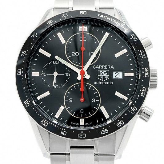 TAG Heuer TAG Heuer Carrera Tachymeter Chronograph Racing CV2014 BA0786 50m Water Resistant Date Small Second Back Skew Black SS Stainless Steel Men's Automatic Winding [6 Month Warranty] [Watch] [Used]