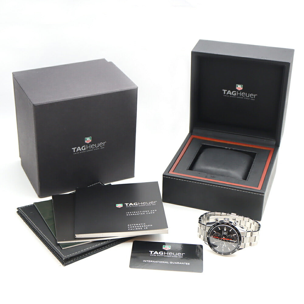 TAG Heuer TAG Heuer Carrera Tachymeter Chronograph Racing CV2014 BA0786 50m Water Resistant Date Small Second Back Skew Black SS Stainless Steel Men's Automatic Winding [6 Month Warranty] [Watch] [Used]