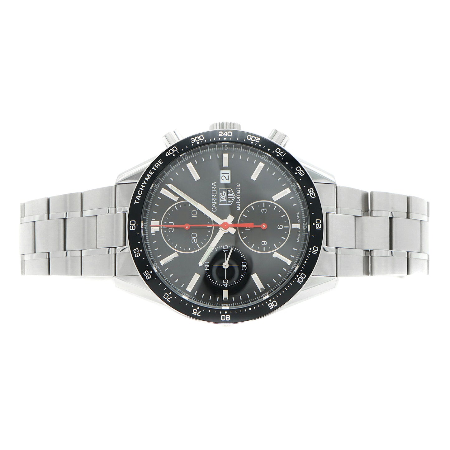 TAG Heuer TAG Heuer Carrera Tachymeter Chronograph Racing CV2014 BA0786 50m Water Resistant Date Small Second Back Skew Black SS Stainless Steel Men's Automatic Winding [6 Month Warranty] [Watch] [Used]