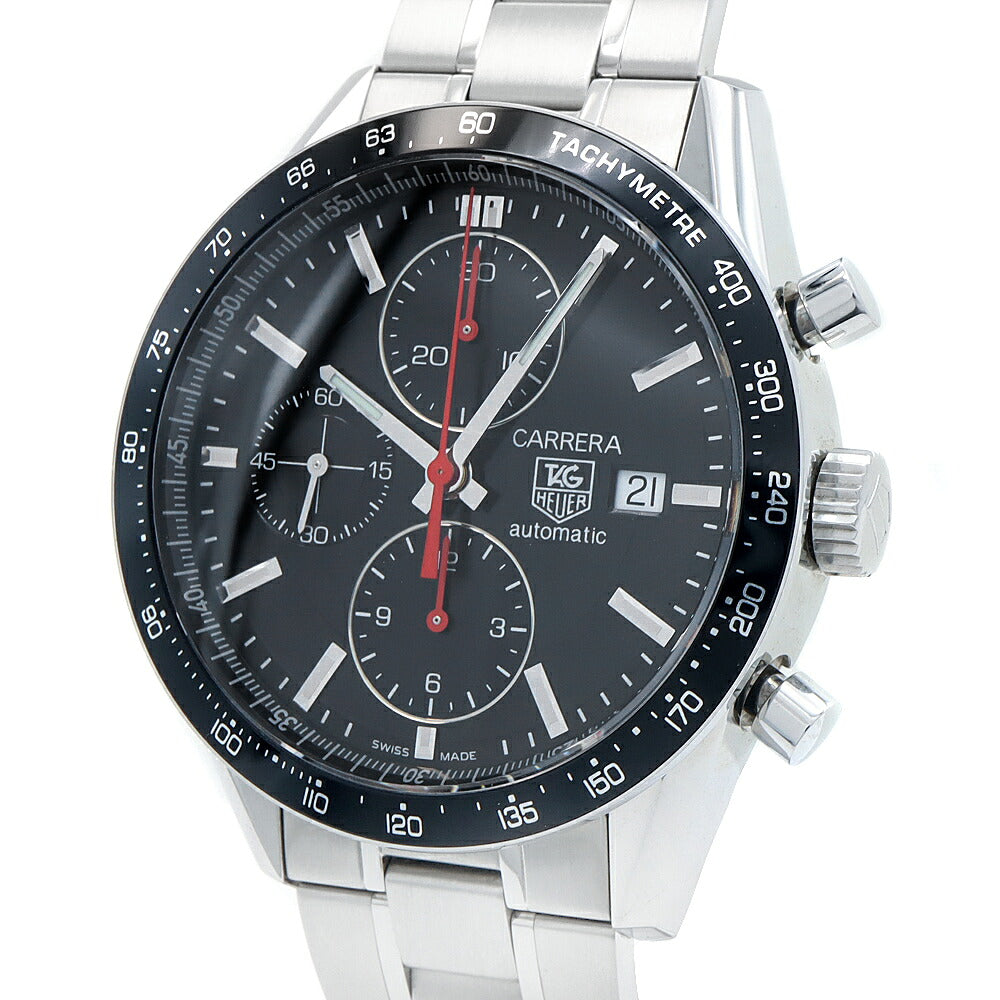 TAG Heuer TAG Heuer Carrera Tachymeter Chronograph Racing CV2014 BA0786 50m Water Resistant Date Small Second Back Skew Black SS Stainless Steel Men's Automatic Winding [6 Month Warranty] [Watch] [Used]