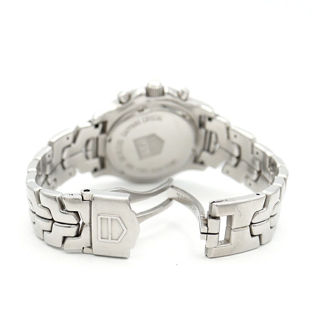 電池交換済 TAG Heuer タグホイヤー リンク クロノグラフ CT1112 デイト 200m防水 シルバー SS ステンレス メンズ クォーツ【6ヶ月保証】【腕時計】【中古】