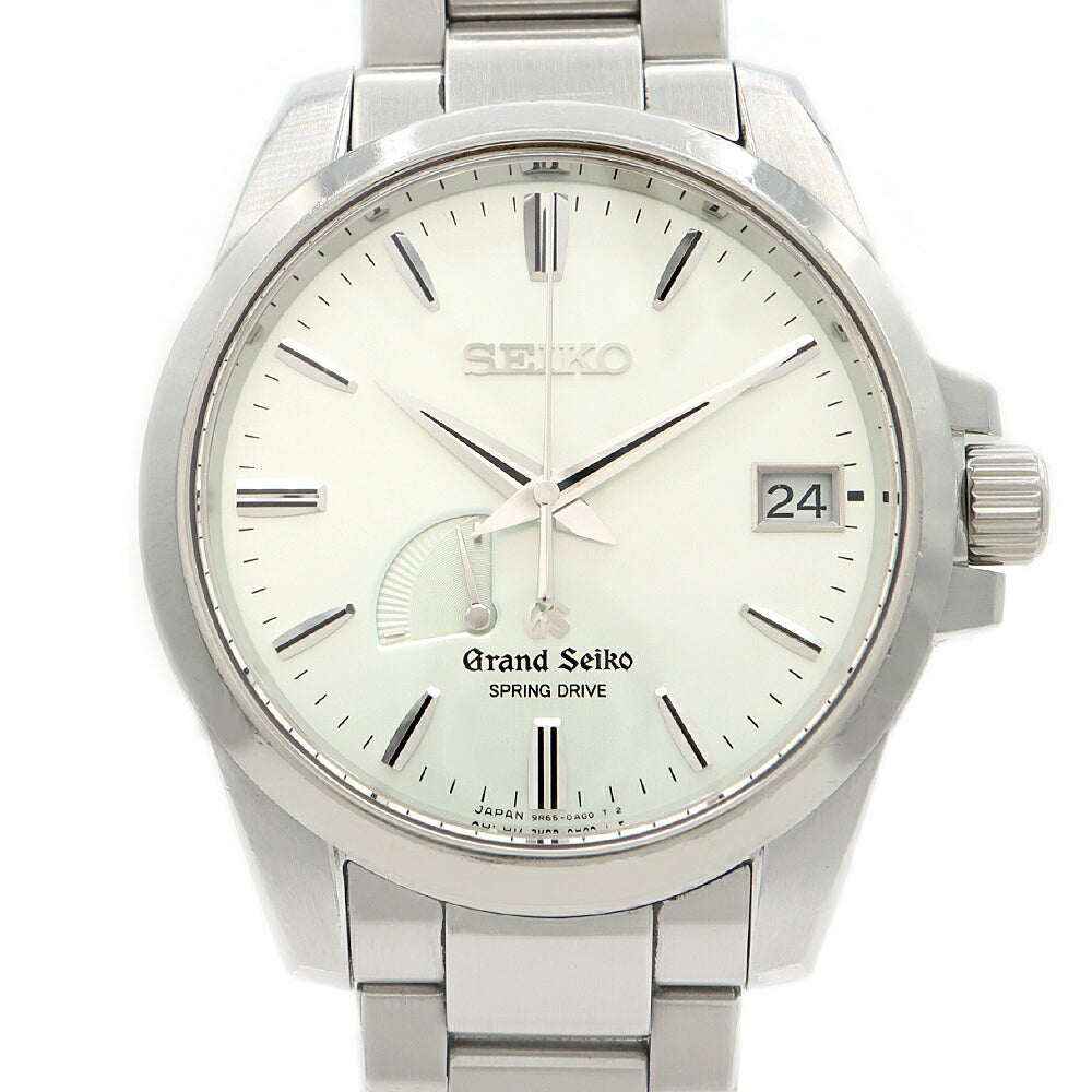 SEIKO Grand Seiko Spring Drive 9R65-0AG0 SBGA015 Power Reserve Date Silver SS Stainless Steel Men's Automatic Winding [6 Month Warranty] [Watch] [Used]