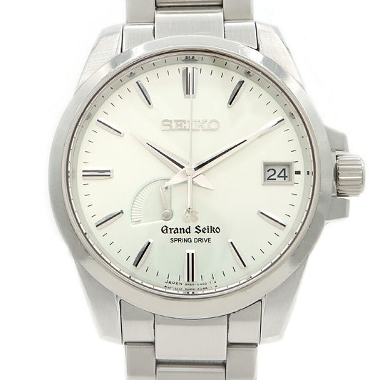 SEIKO Grand Seiko Spring Drive 9R65-0AG0 SBGA015 Power Reserve Date Silver SS Stainless Steel Men's Automatic Winding [6 Month Warranty] [Watch] [Used]