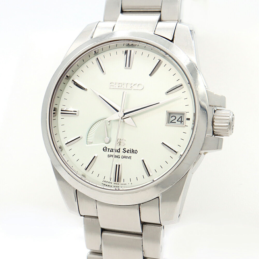 SEIKO Grand Seiko Spring Drive 9R65-0AG0 SBGA015 Power Reserve Date Silver SS Stainless Steel Men's Automatic Winding [6 Month Warranty] [Watch] [Used]
