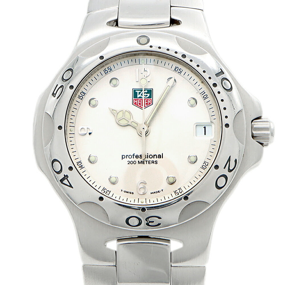 電池交換済 TAG Heuer タグホイヤー キリウム WL1114 デイト 200m防水 シルバー SS ステンレス メンズ クォーツ【6ヶ月保証】【腕時計】【中古】