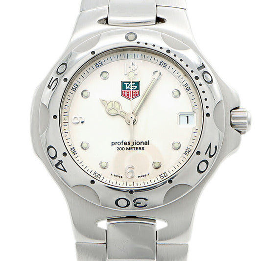 電池交換済 TAG Heuer タグホイヤー キリウム WL1114 デイト 200m防水 シルバー SS ステンレス メンズ クォーツ【6ヶ月保証】【腕時計】【中古】