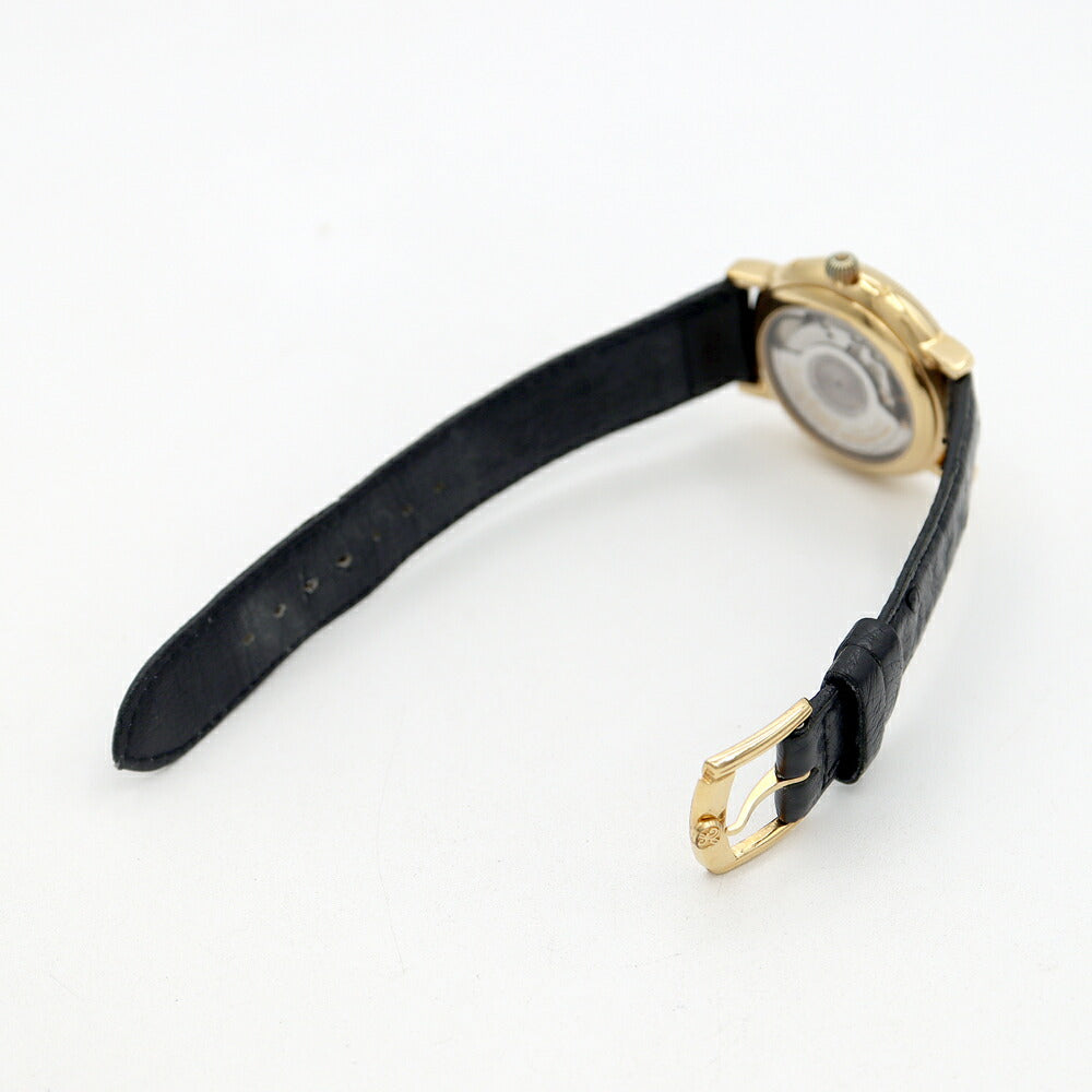 Louis Erard Triple Calendar Moon Phase 82.0798 Back Skeleton Black YGP Yellow Gold Genuine Belt Genuine Buckle Men's Automatic Winding [6 Month Warranty] [Watch] [Used]