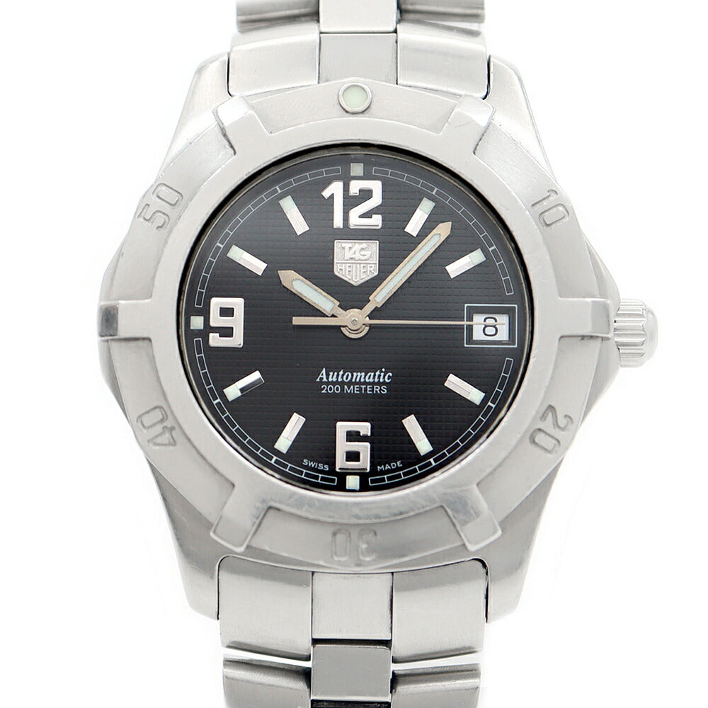 TAG Heuer タグホイヤー 2000 エクスクルーシブ WN2111 デイト 200m防水 黒 ブラック SS ステンレス メンズ 自動巻き【6ヶ月保証】【腕時計】【中古】