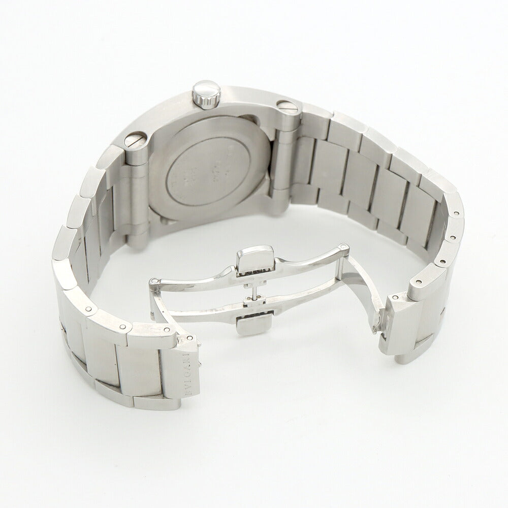 BVLGARI ブルガリ エルゴン EG35S デイト 黒 ブラック SS ステンレス メンズ 自動巻き【6ヶ月保証】【腕時計】【中古】