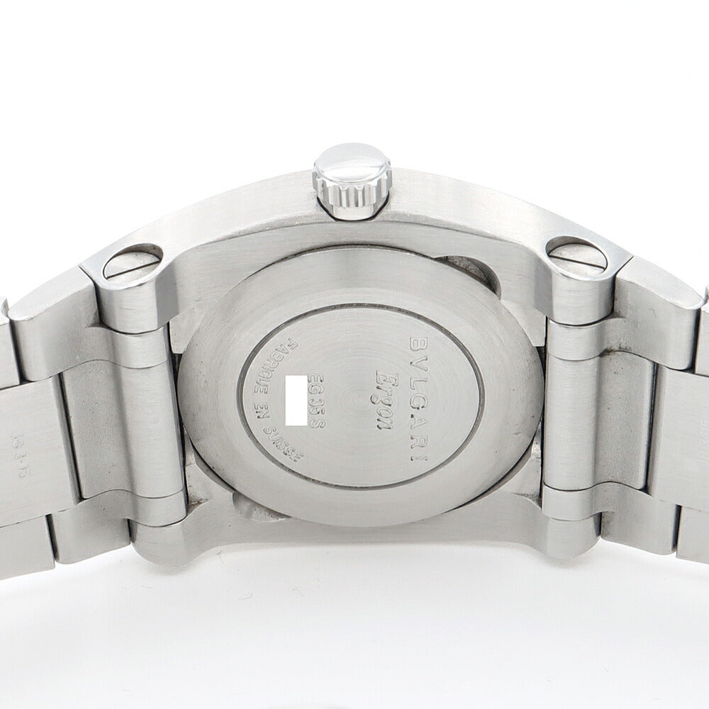 BVLGARI ブルガリ エルゴン EG35S デイト 黒 ブラック SS ステンレス メンズ 自動巻き【6ヶ月保証】【腕時計】【中古】
