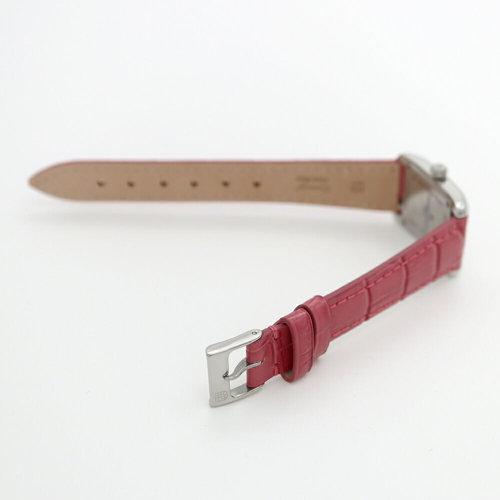 電池交換済 FREDERIQUE CONSTANT フレデリックコンスタント クラシックカレ FC-200X1C12 ダイヤモンド ピンクシェル SS ステンレス 純正ベルト 純正尾錠 レディース クォーツ【6ヶ月保証】【腕時計】【中古】