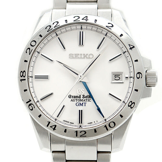 SEIKO GS Grand Seiko Mechanical GMT 9S66-00A0 SBGM025 100m Water Resistant Date Silver SS Stainless Steel Men's Automatic Winding [6 Month Warranty] [Watch] [Used]