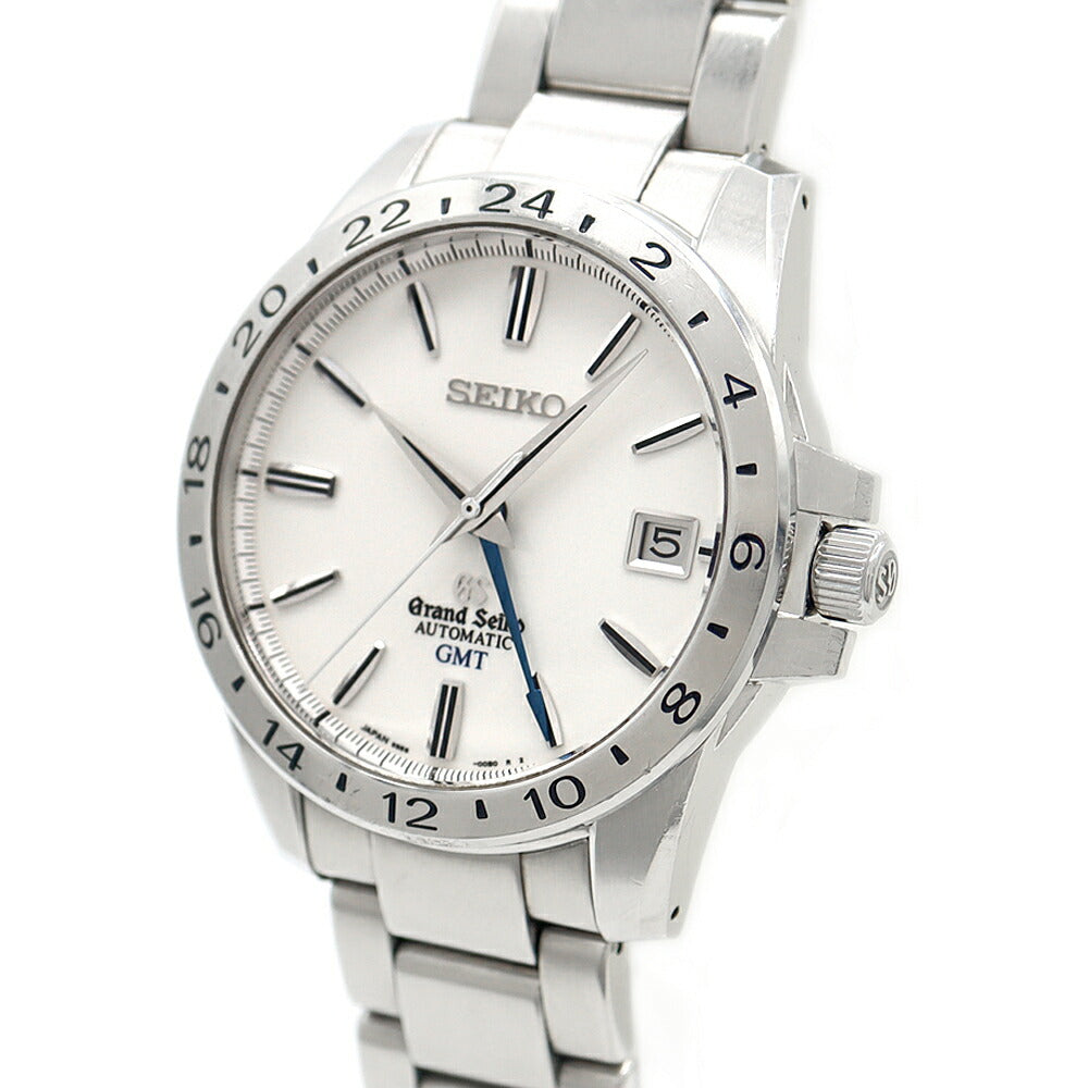 SEIKO GS Grand Seiko Mechanical GMT 9S66-00A0 SBGM025 100m Water Resistant Date Silver SS Stainless Steel Men's Automatic Winding [6 Month Warranty] [Watch] [Used]
