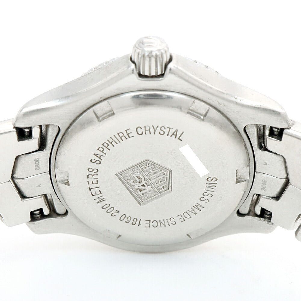 電池交換済 TAG Heuer タグホイヤー リンク WJ1315 200m防水 デイト ピンクシェル SS ステンレス レディース クォーツ【6ヶ月保証】【腕時計】【中古】